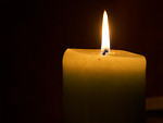 white burning candle